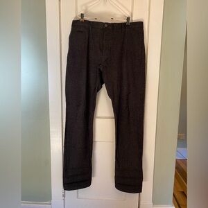 Left Field NYC - Coal Miner Salt & Pepper chinos size 40